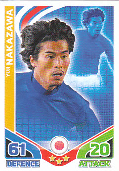 Yuji Nakazawa Japan 2010 World Cup Match Attax #151